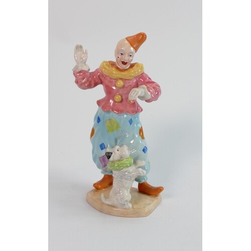 Beswick rare figure of clown with dog 1086