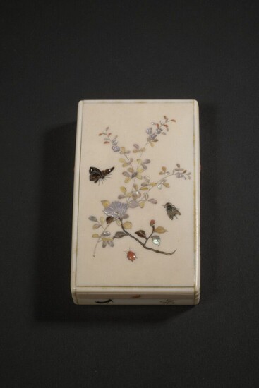 Boîte couverte en ivoire et shibayama Japon,... - Lot 212 - Daguerre