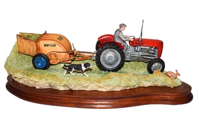 Border Fine Arts 'Hay Turning' (Massey Ferguson Tractor and Wuffler)
