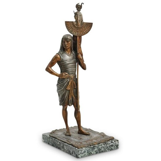 Bronze Orientalist Egyptian Soldier