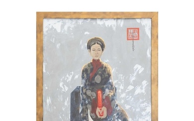 Bui Huu Hung (Vietnamese, b.1957), Portrait of a Lady in a b...