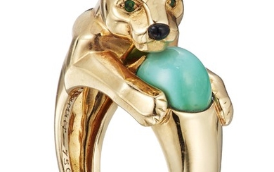 CARTIER 'PANTHÈRE' TURQUOISE RING