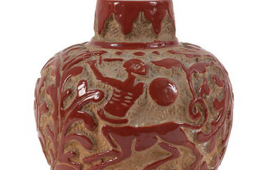 CERAMICHE FANTECHI Un vaso in ceramica, anni '30. Formatura al tornio, decoro...