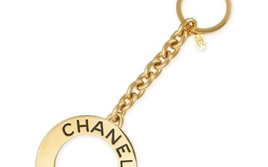 CHANEL PARIS VINTAGE KEYCHAIN Condition grade B+. 24ct gold plated keychain with 'CHANEL PARIS'...