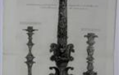 Candelabro di marmo antico disegnato da un basso rilievo etrusco che si vede presso l'autore