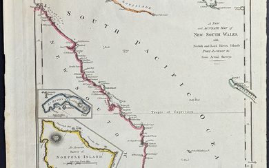 Carey, pub. 1814 - Map of New South Wales, Australia