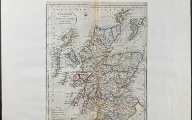 Carey, pub. 1814 - Map of Scotland with the Principal...