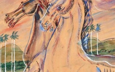 Carlos (Gomez) Enriquez Cuban, 1900-1957 Wild Horses