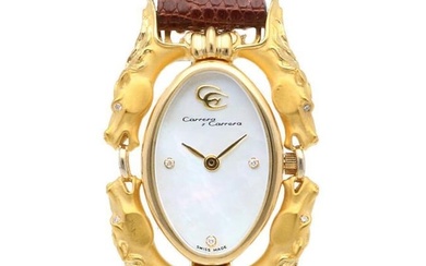 Carrera y Carrera Caballos Quartz Yellow Gold Ladies Watch Pre-Owned