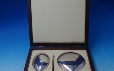 Carrs English Sterling Silver Vanity Set 3pc in Fitted Wood Box