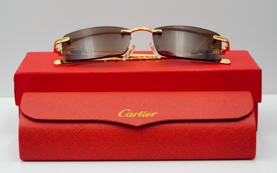 Cartier Panthere Vintage Gold Frame Sunglasses
