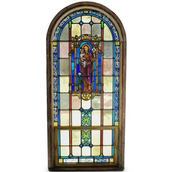Cathedral Arched Stained Glass Window