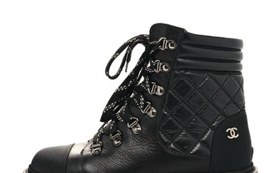 Chanel Calfskin Grosgrain Quilted Lace