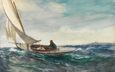 Charles Napier Hemy, RA RWS (British, 1841-1917) 'The Little Yacht'