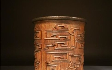 Chinese Bamboo Brush Pot