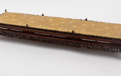 Chinese Carved Wood Pedestal, 19th C.