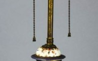 Chinese Export Armorial Vase Mount Table Lamp