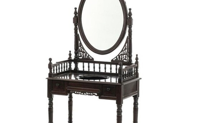 Chinese washbasin table with mirror