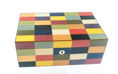 Contemporary Ercolano Inlaid Wood Jewelry Box