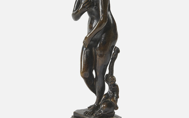 D'APRÈS L'ANTIQUE, FRANCE, DÉBUT DU XIXe SIÈCLE Vénus de Médicis Figure en bronze NEW ESTI 400/600