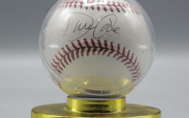 David Cone Autographed Baseball in Protective Case