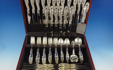 Decor by Gorham Sterling Silver Flatware Set For 18 Service 132 Pieces