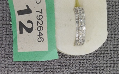 Diamond Three Row Ring - Platinum - 0.70ct Size: K - 5.08g