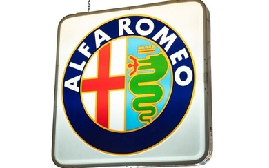 Dualite Alfa Romeo Double-Sided Illuminated Sign