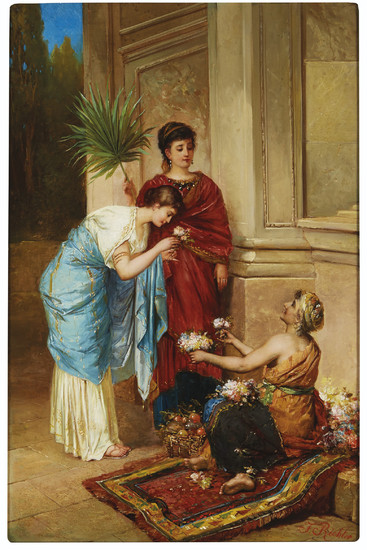 Édouard Frédéric Wilhelm Richter (French, 1844-1913), The Flower Seller