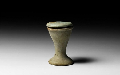 Egyptian Faience Cup with Lid