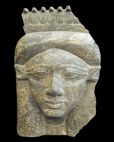 Egyptian granite statue of Hathor