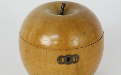 English Apple Form Tea Caddy, 18th Century