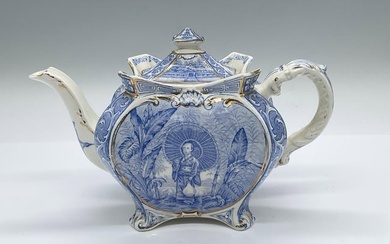 English Burleigh Ware Chinoiserie Teapot