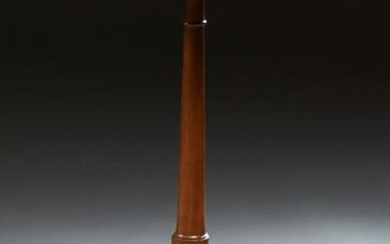 English Mahogany Candle Stand, 20th c., the round