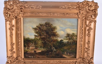 English School (19th Century) Oil on board, Landscape. 45cm ...