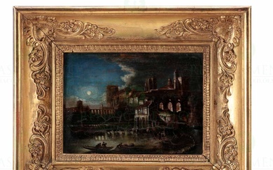 FRENCH SCHOOL (18TH/19TH CENTURY), NIGHT SCENE WITH FIGURES