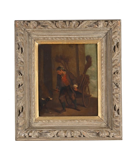 FRENCH SCHOOL (LATE 18TH/19TH CENTURY), CHIMNEY SWEEP WITH DOG
