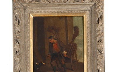 FRENCH SCHOOL (LATE 18TH/19TH CENTURY), CHIMNEY SWEEP WITH DOG