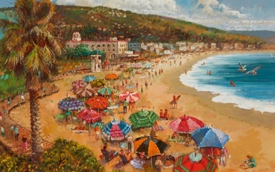 Filastro Mottola (1915-2008), "Party time Laguna Beach"