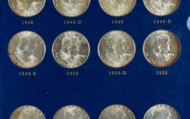 Frankin Silver Half Dollar Collection 1948-1963