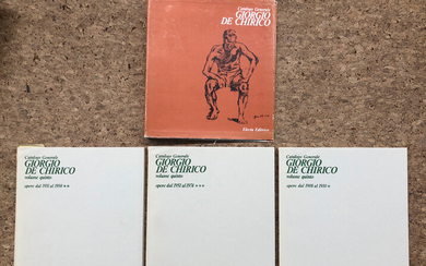 GIORGIO DE CHIRICO - Lotto unico di 3 tomi del catalogo generale. Volume quinto