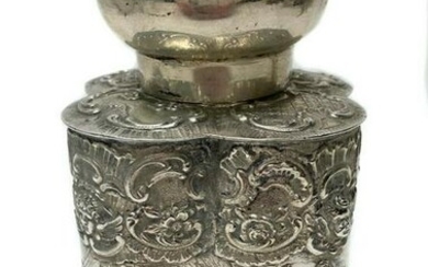 Georg Roth & Co. German Hanau Silver Tea Caddy c1890