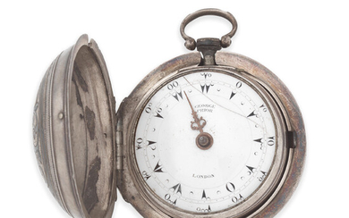 George Prior, London. A silver key wind pair case pocket watch made for the Turkish market London Hallmark for 1805