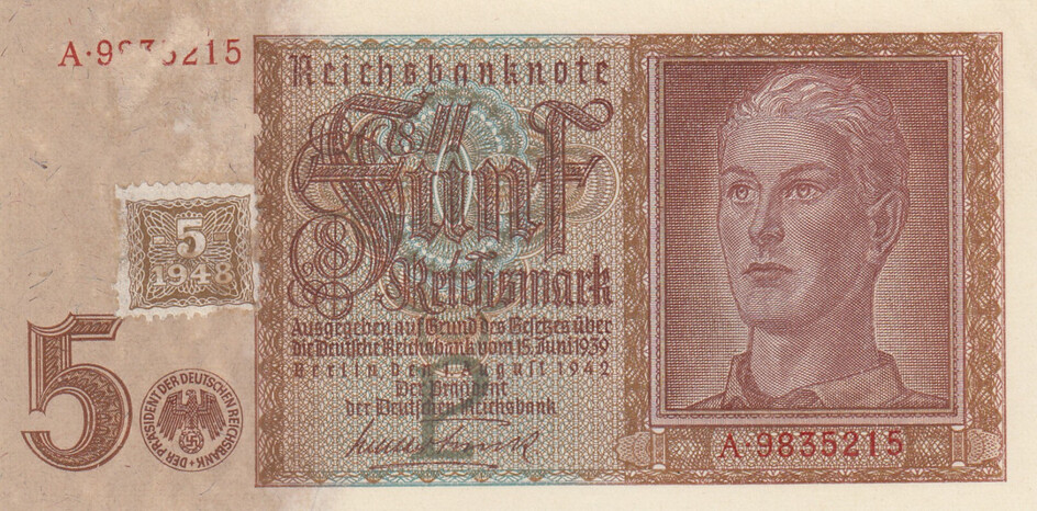 German Democratic Republic 5 Mark 1948