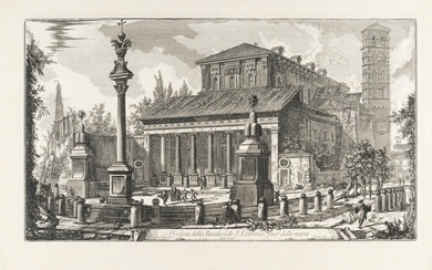 Giovanni Battista Piranesi (1720 Venedig - Rom 1778) – Veduta della Basilica di S. Lorenzo fuori delle mura