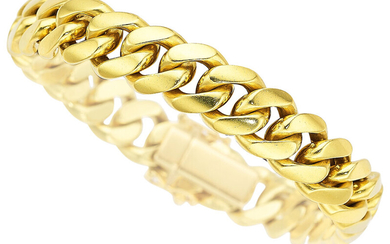 Gold Bracelet Metal: 18k gold Gross Weight: 52.80 grams...
