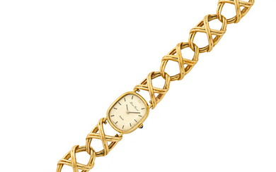 Gold Bracelet-Watch, Lucien Piccard