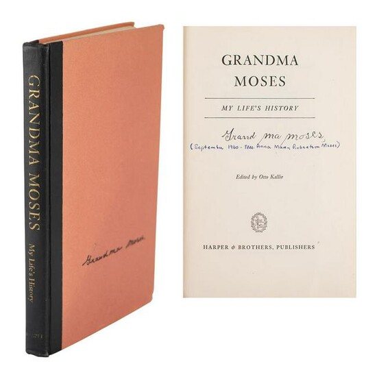 Grandma Moses Signed Book