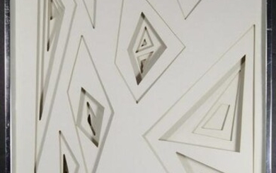 Greg Copeland Geometric Op Art Wall Sculpture