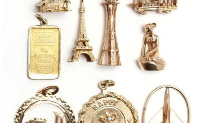 Group of Gold Charms